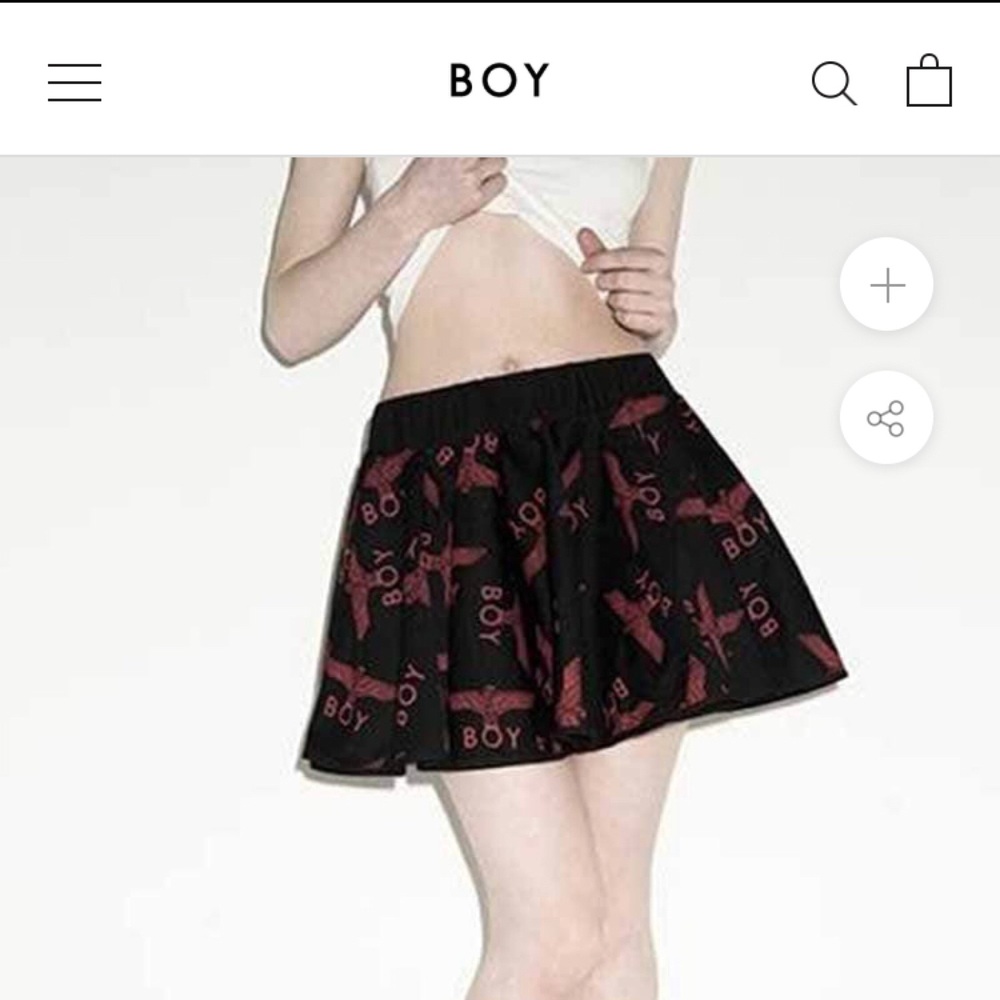 BOY RARA SKIRT/ miniskirt/ BOY LONDON